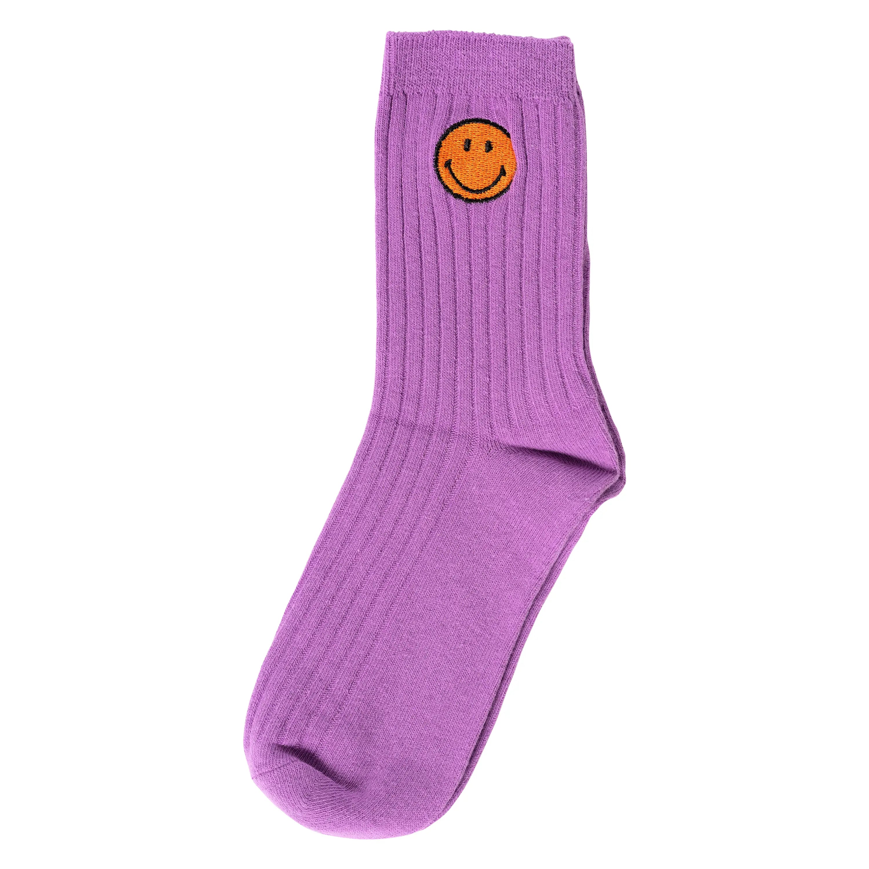 MALIBU SUGAR SMILEY FACE TUBE SOCKS