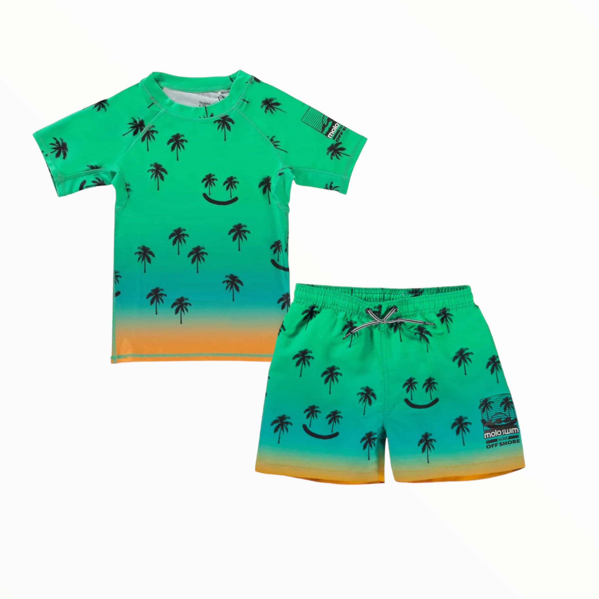 MOLO RASHGAURD AND SWIMSUIT SET - SUMMER HAPPY