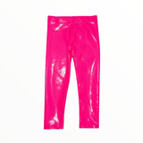 DORI LAME LEGGING - NEON PINK
