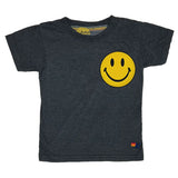 AVIATOR NATION KID'S SMILEY 2 TEE - CHARCOAL