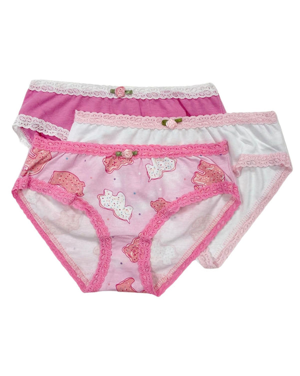 ESME 3 PACK PANTIES - ANIMAL COOKIES