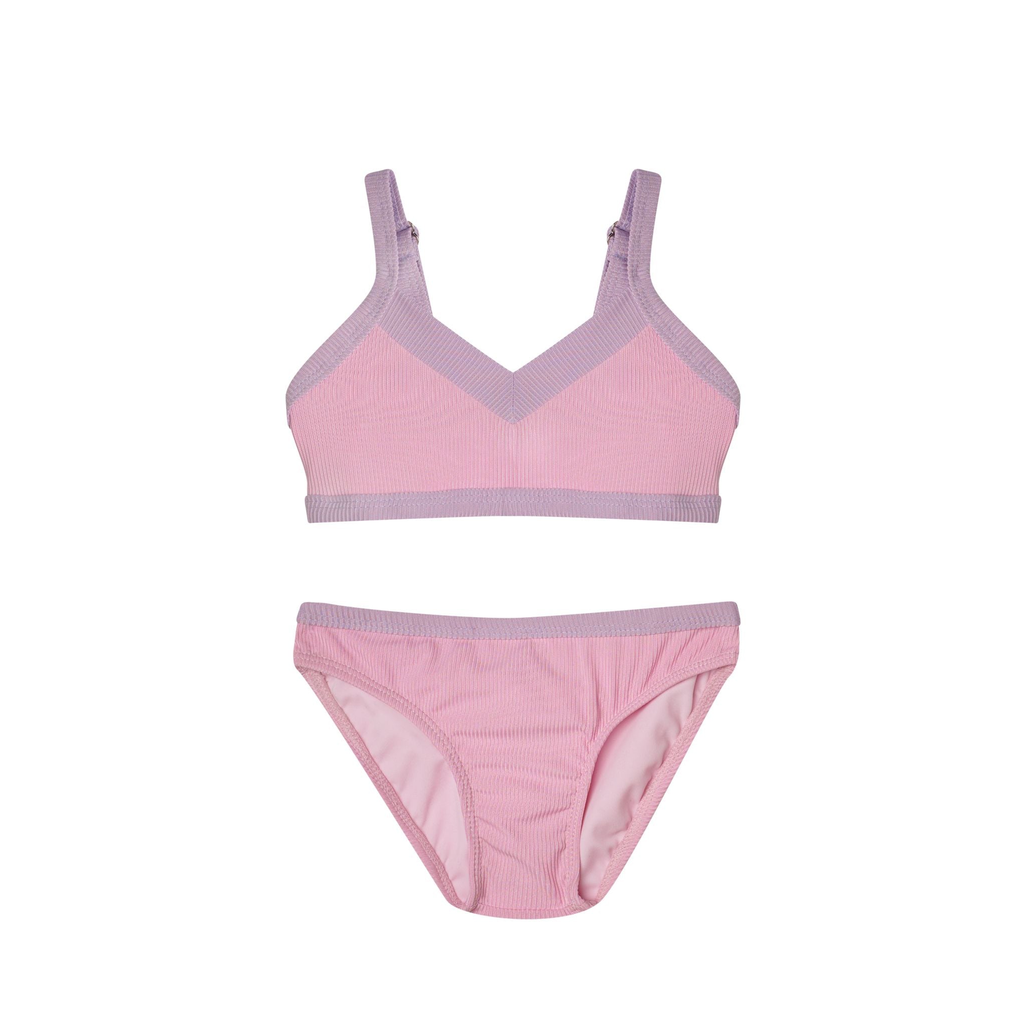 LITTLE PEIXOTO TINA BIKINI SET - ROSEA FLOWER RIB